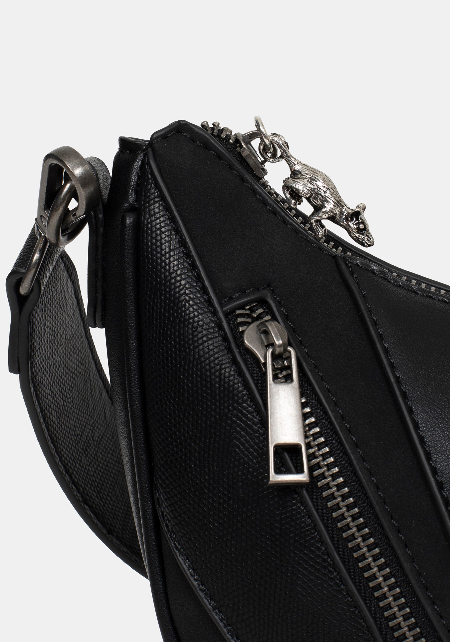 Colette Rat Zip Triangle Hardware Shoulder Bag