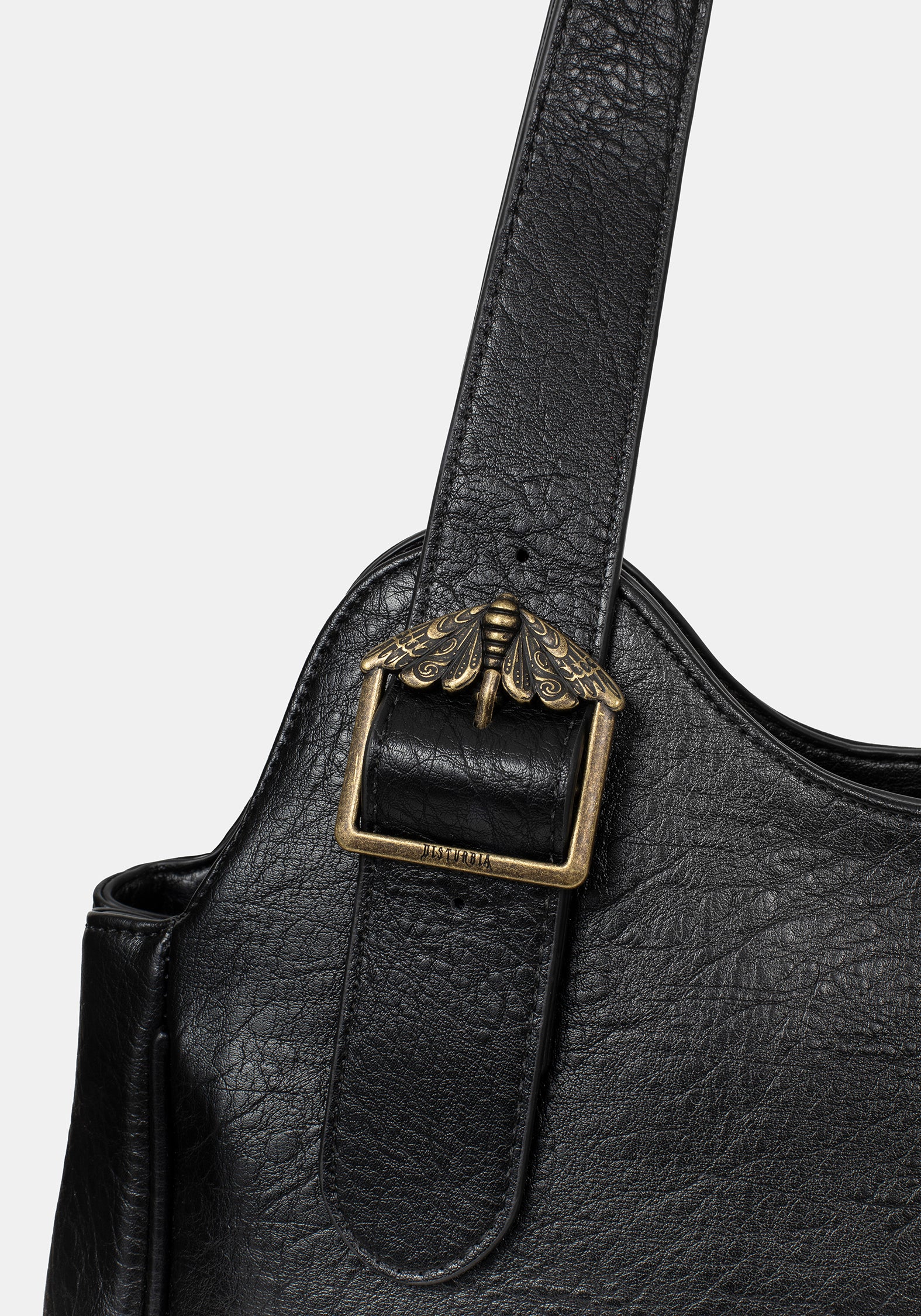 Rosamoth Buckle Shoulder Bag - Black