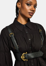 Fleur de Lis Buckle Harness