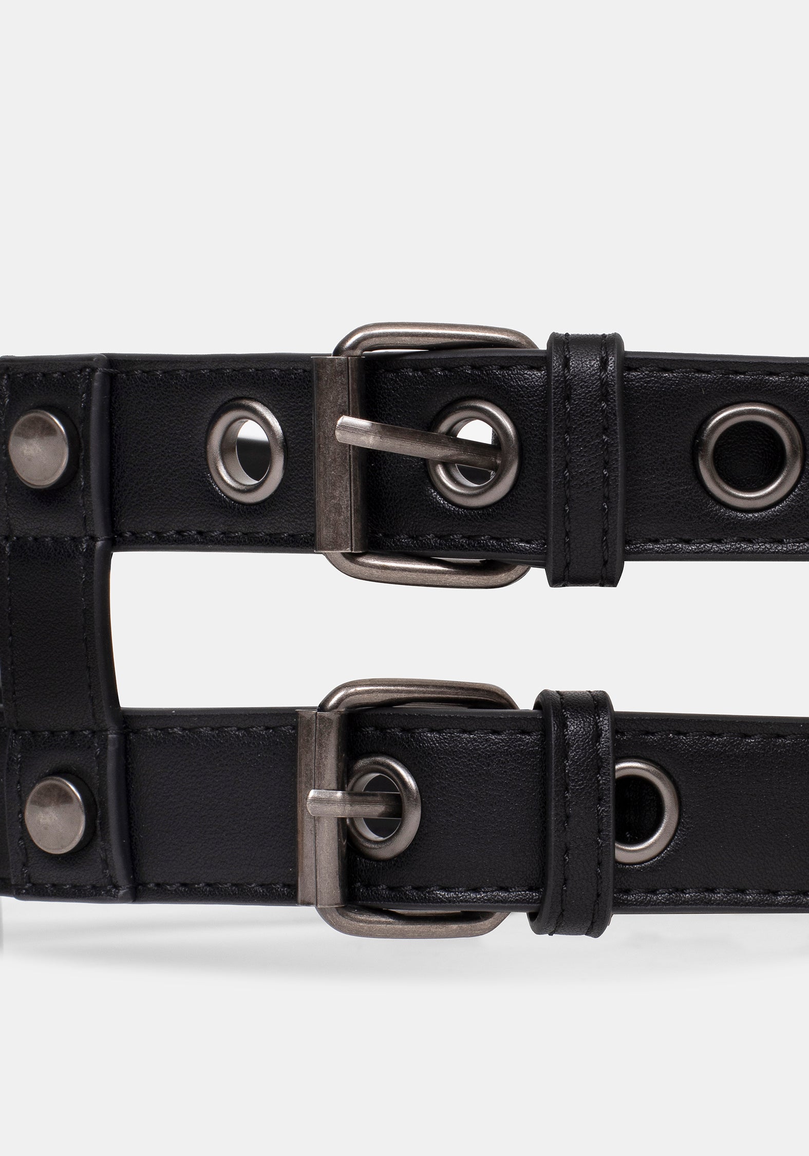 Kryne Eyelet Double Buckle Belt