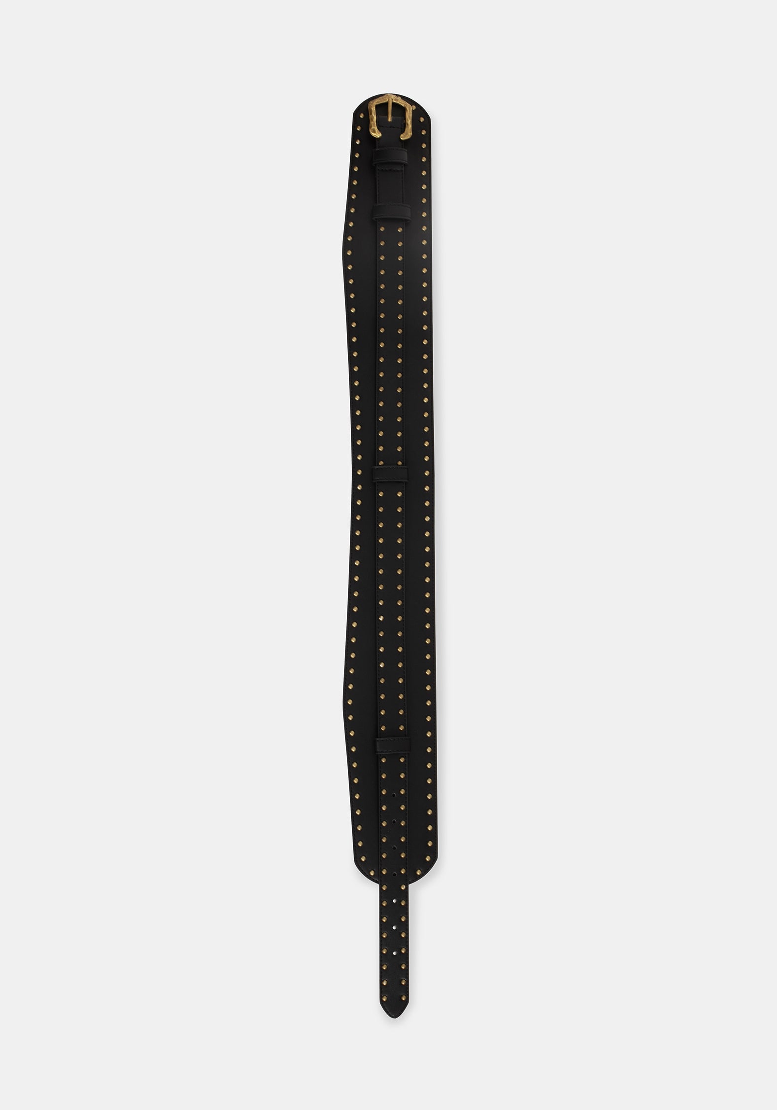 Brux Rivet Detail Buckled Waist Belt