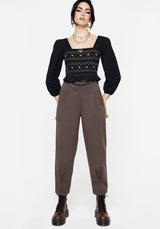 Woodruff Embroidered Balloon Leg Trouser