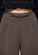 Woodruff Embroidered Balloon Leg Trouser