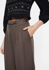 Woodruff Embroidered Balloon Leg Trouser