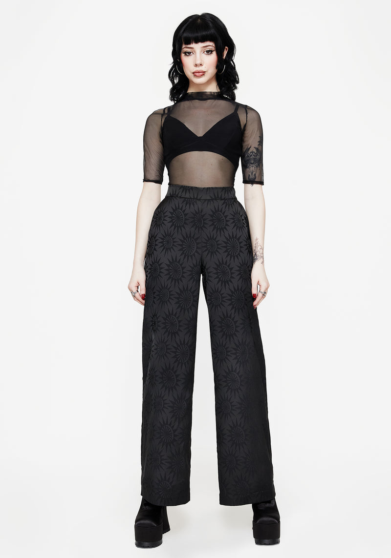 Semine Celestial Printed Wide Leg Trousers