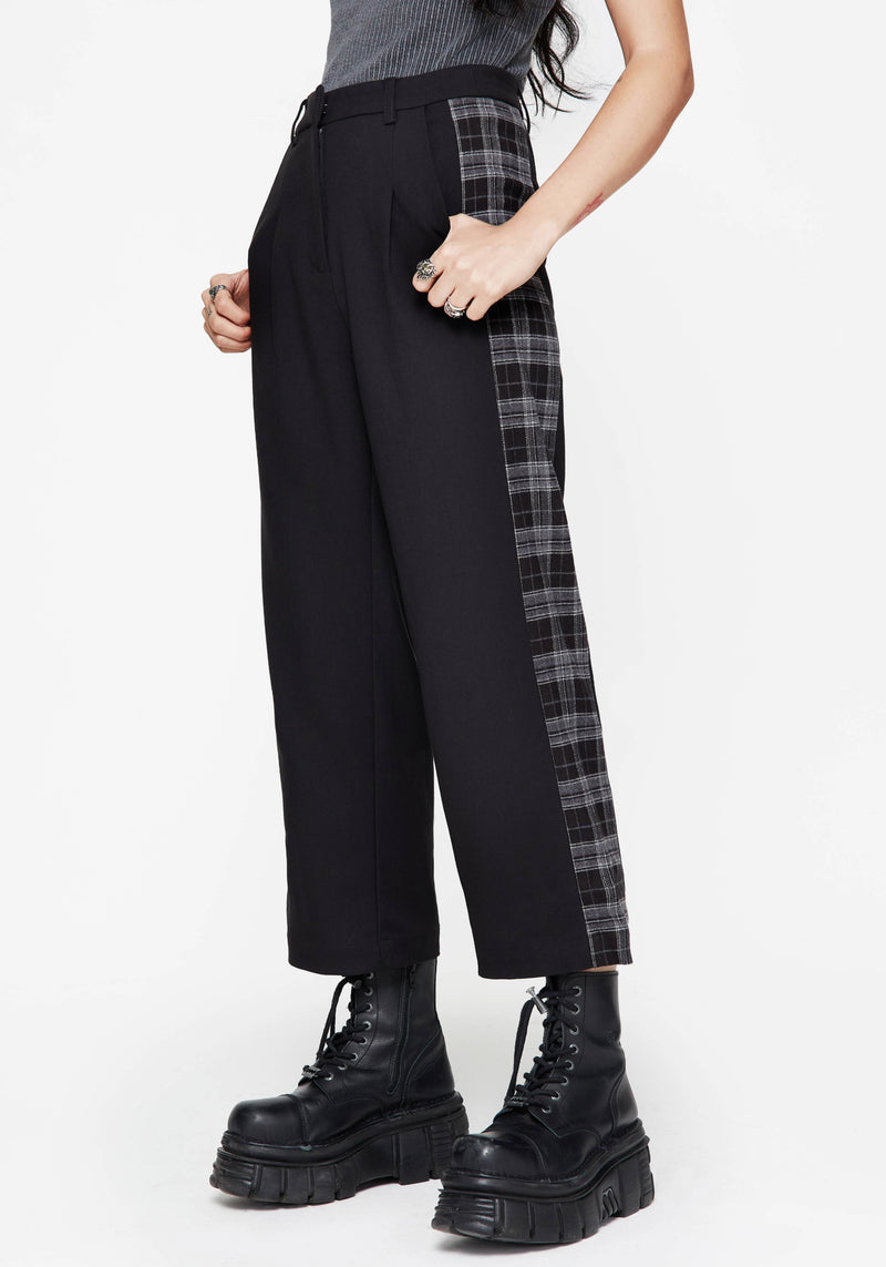 Plutone Spliced Check Straight Leg Trouser