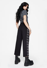 Plutone Spliced Check Straight Leg Trouser
