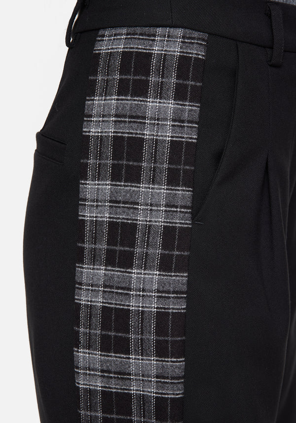Plutone Spliced Check Straight Leg Trouser