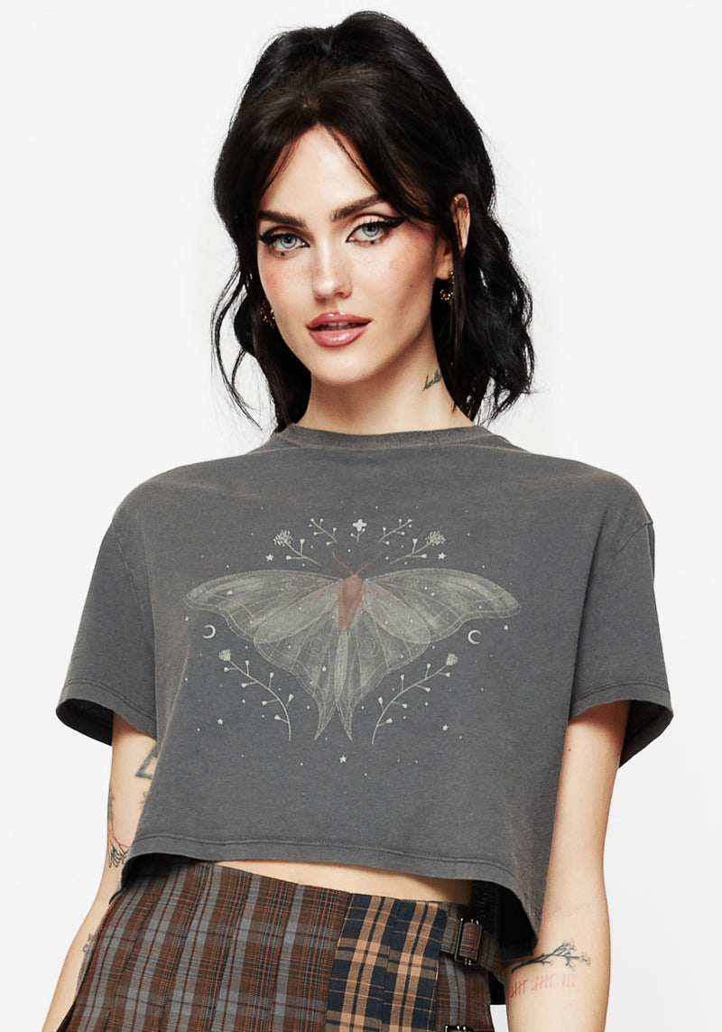 Drift Cotton-Blend Jersey Cropped T-Shirt