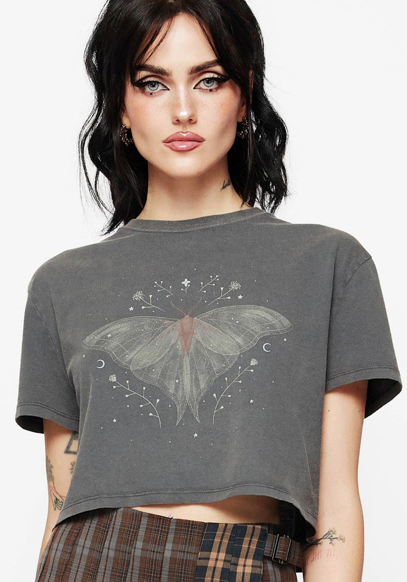Drift Cotton-Blend Jersey Cropped T-Shirt