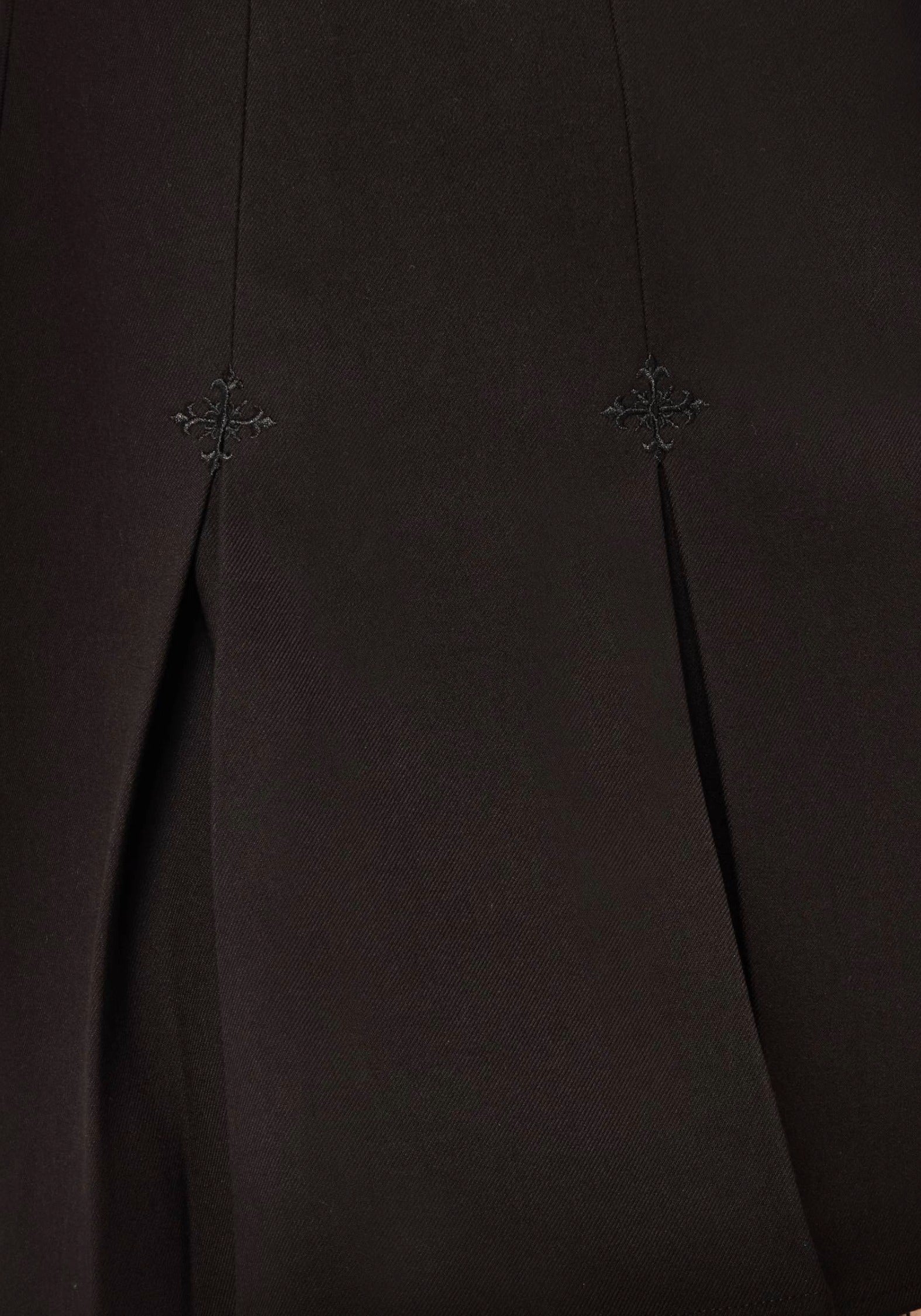 Soul Embroidered Pleated Mini Skirt