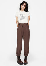 Marwood Acorn Embroidered Button Up Waist Balloon Trouser