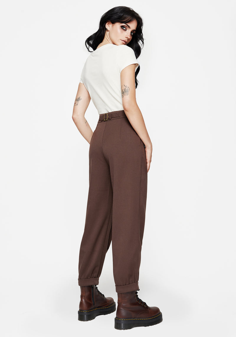 Marwood Acorn Embroidered Button Up Waist Balloon Trouser