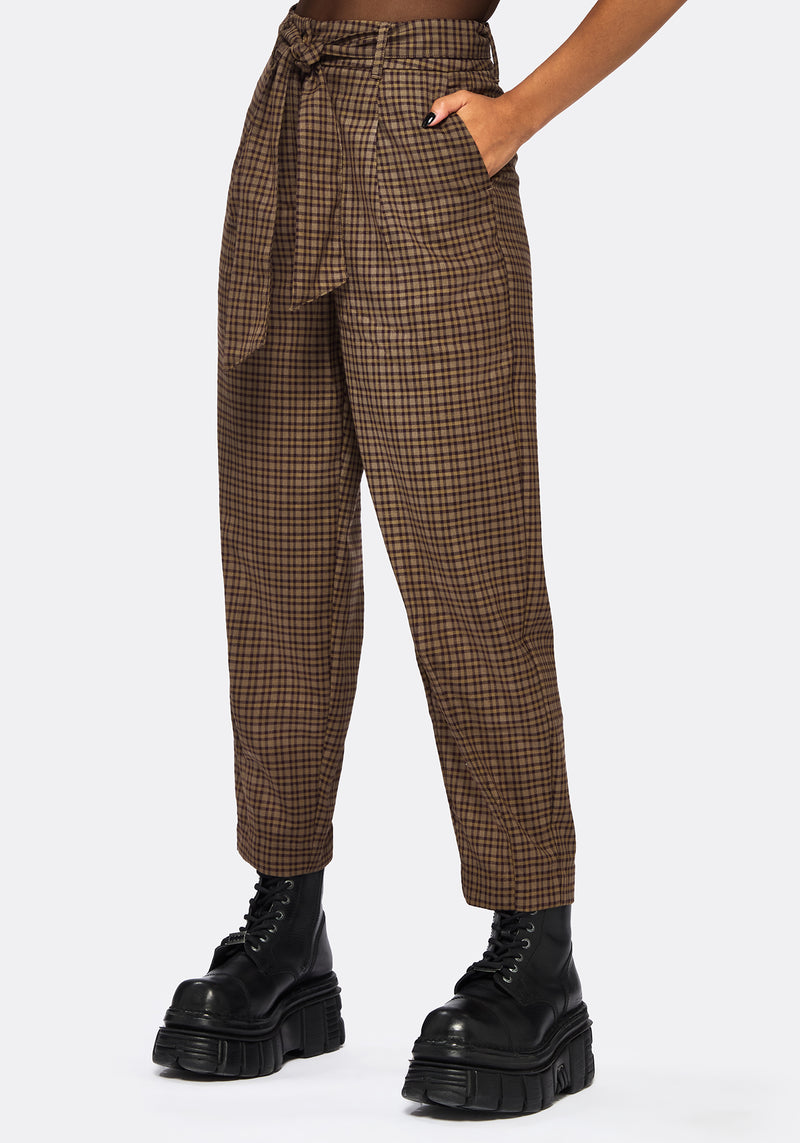 Sweetspire Check Tapered Trouser