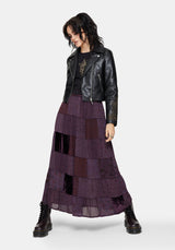 Mabel Floral Printed Patchwork Skirt