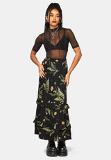 Cimora Dandelion Ruffle Midaxi Skirt