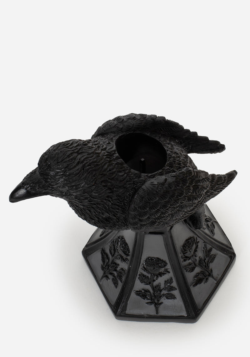 Lurk Raven Candle Stick Holder