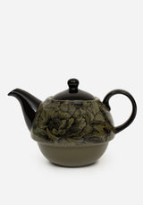 Konshu Floral Teapot and Teacup Set (3 Piece Set)