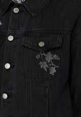 Cleo Phoenix Print Denim Jacket