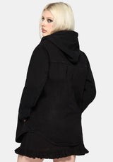 Trellis Hooded Pocket Denim Shacket UK 6
