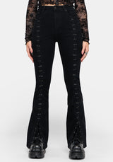 Astrid Extreme Lace Up Flare Jean