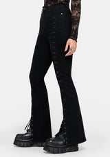 Astrid Extreme Lace Up Flare Jean