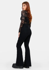Astrid Extreme Lace Up Flare Jean