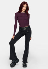 Ardian Seam Low Rise Kick Flare Jean