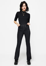 Vera Baby Boot Split Hem Flared Jeans