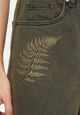 Prism Barrel Leg Embroidered Jeans