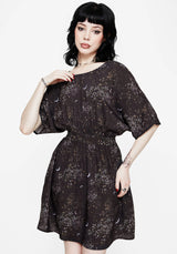 Peaseblossom Celestial Tie Back Mini Dress