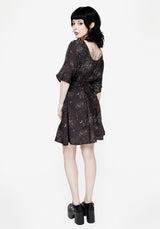 Peaseblossom Celestial Tie Back Mini Dress