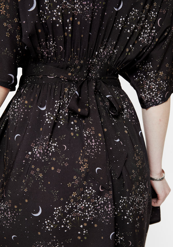 Peaseblossom Celestial Tie Back Mini Dress