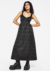 Semine Celestial Printed Cami Midi Dress