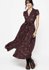 Celia Moth Printed Midaxi Shirt Dress