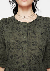 Taddea Cotton Button Up Midaxi Dress