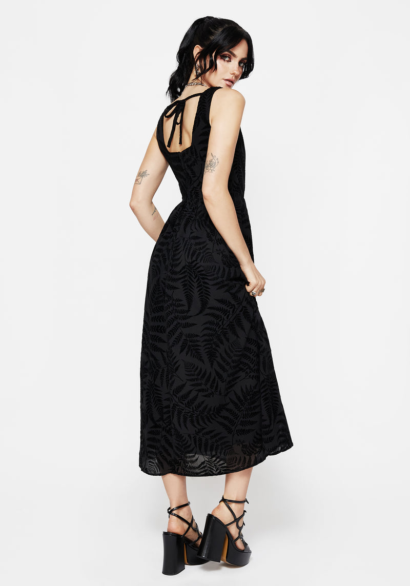 Lunafern Fern Print Cami Midaxi Dress