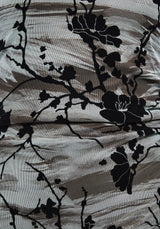 Wytchelm Sleeveless Flocked Midaxi Dress - Blue