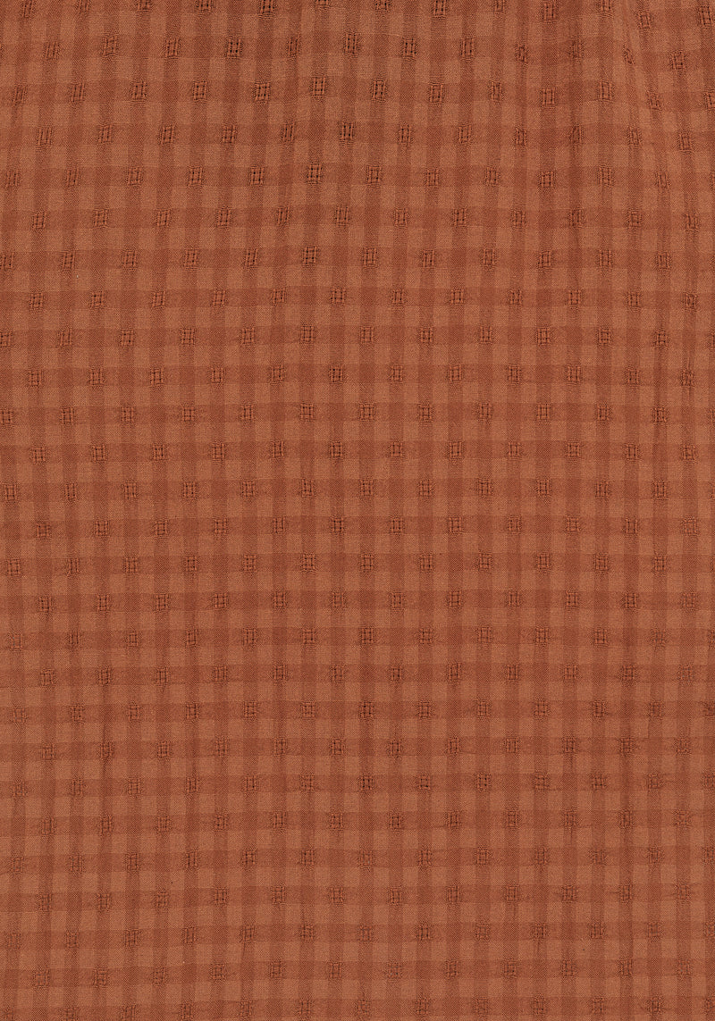 Soleil Cotton-Blend Check Cami Midi Dress