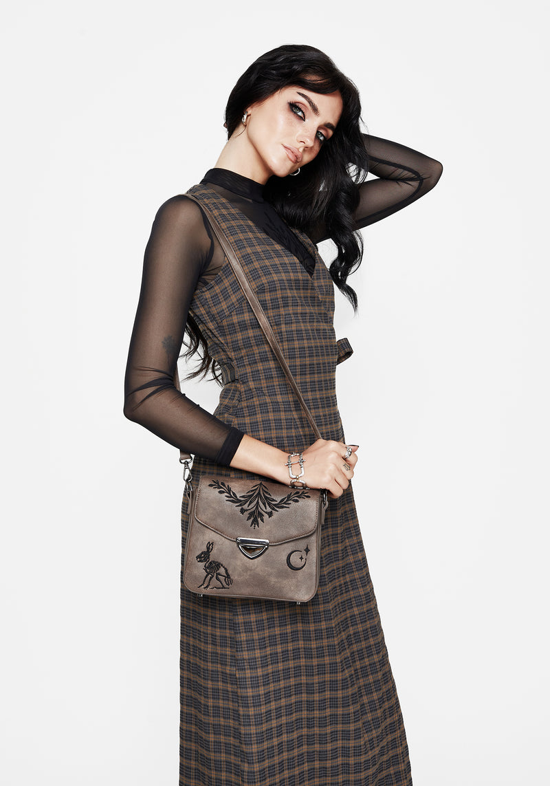 Allure Check Sleeveless Midaxi Wrap Dress