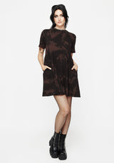 Mercury Tie Dye Cotton Mini Skater Dress
