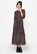 Isola Paisley Shift Midaxi Dress