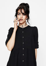 Arden Button Down Mini Smock Dress