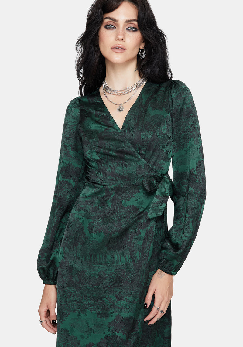 Solara Toile Print Maxi Dress