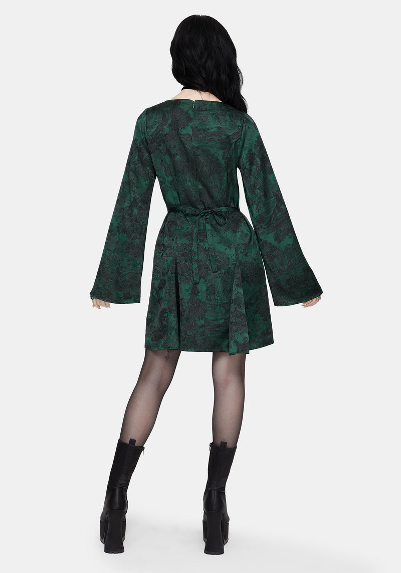 Solara Toile Print Mini Dress