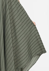 Blythe Cotton Handkerchief Hem Midaxi Dress - Green