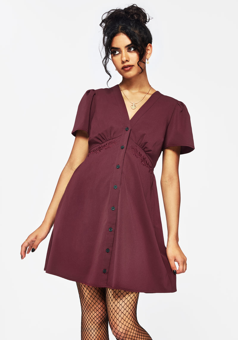 Essence Short Sleeve Mini Dress
