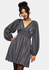 Grove Cotton Blend Stripe Smock Mini Dress