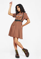 Griffinfly Cotton Embroidered Jersey Mini Skater Dress