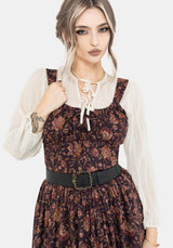 Skye Shirred Back Midaxi Dress